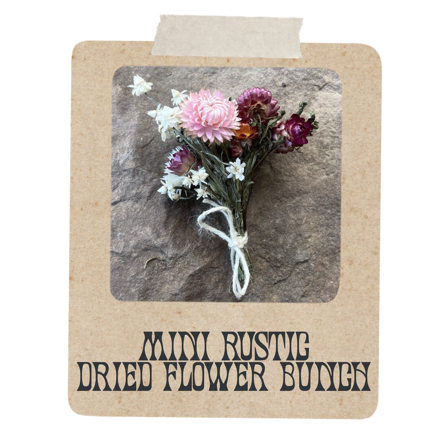 Mini Rustic Dried Flower Bunch-hand picked in the Scottish Highlands