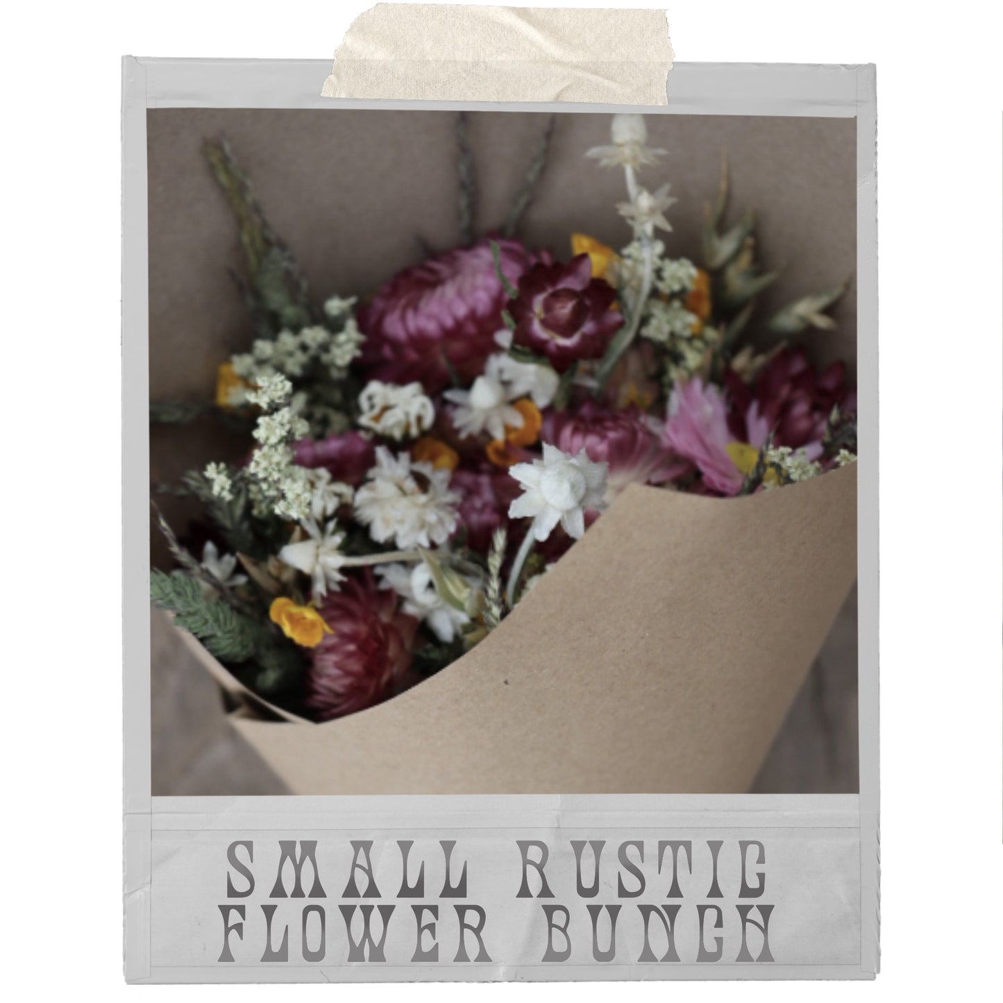 Small Rustic Dried Flower Bunch