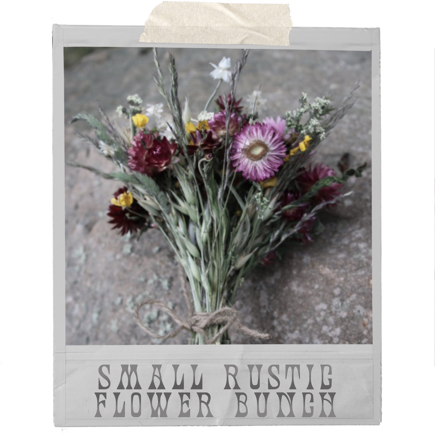 Small Rustic Dried Flower Bunch