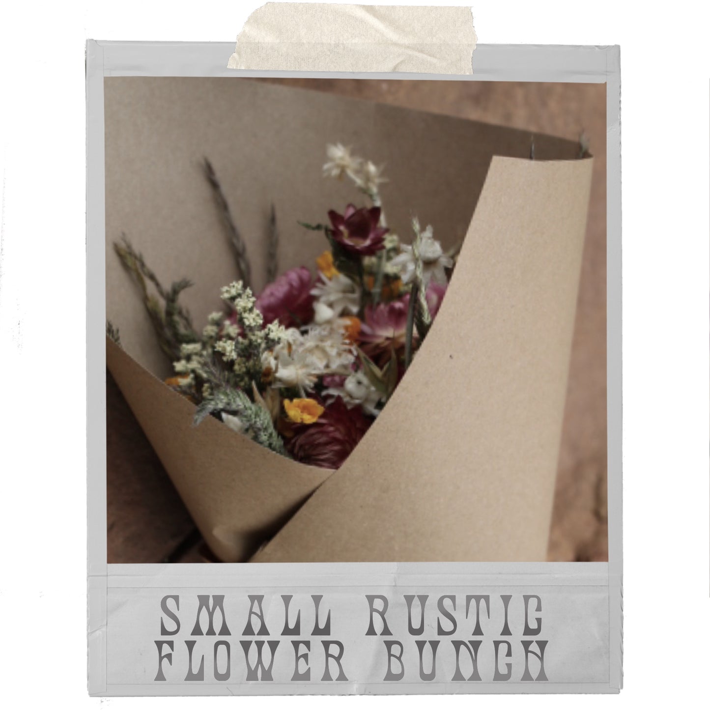 Small Rustic Dried Flower Bunch