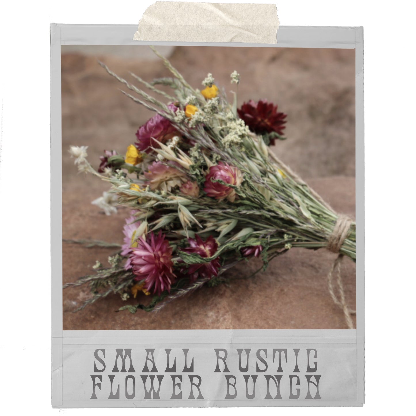 Small Rustic Dried Flower Bunch