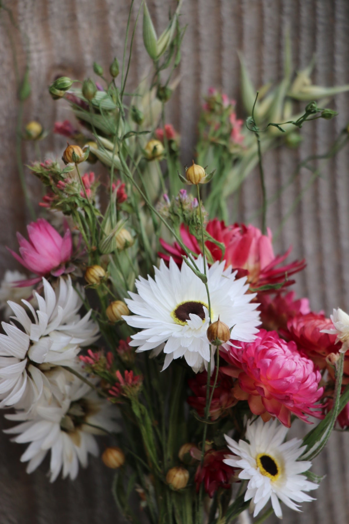 Mini Dried Flower Posy~ with hand painted tag ‘Thanks A Bunch’